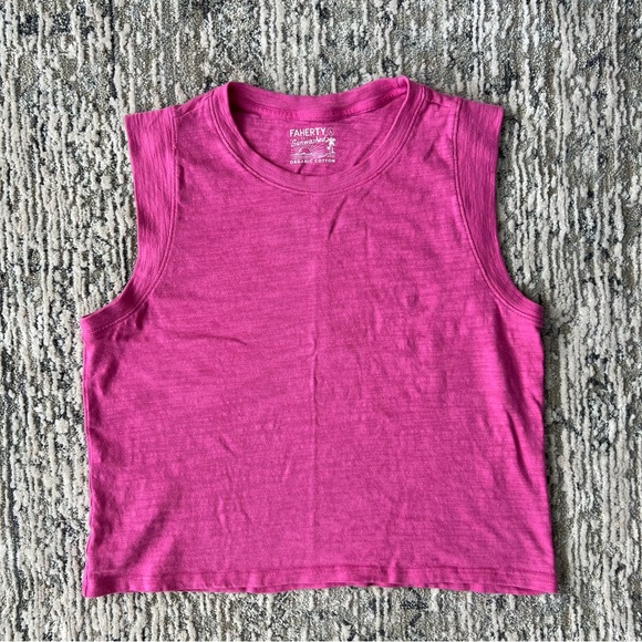 Faherty Sunwashed Slub Muscle Tank - Picture 7 of 8